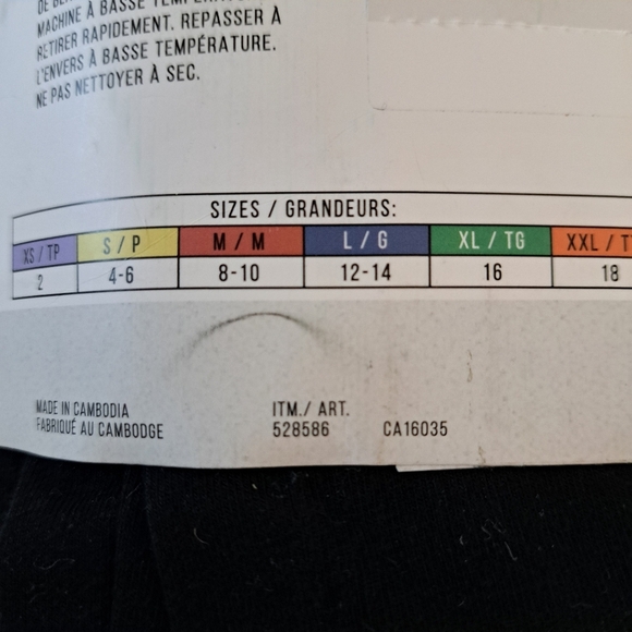 New! Nicole Miller Leggings 2 Pack Size Large Black Stretch Pants Cotton - Picture 9 of 10